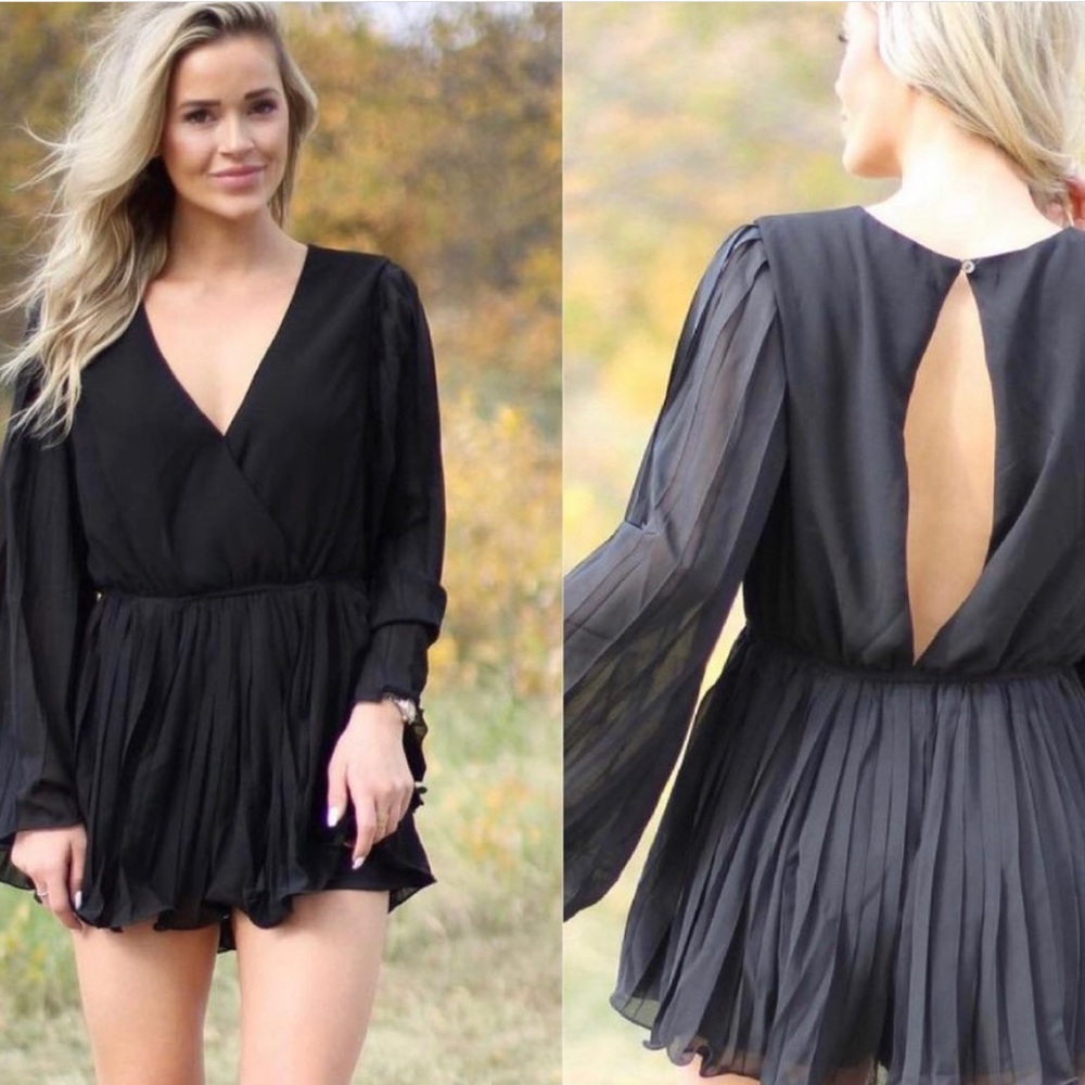 Bell sleeve romper